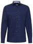 Eterna Original Shirt Plain Color Poplin Cotton Non-Iron Navy