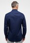 Eterna Original Shirt Plain Color Poplin Cotton Non-Iron Navy