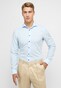 Eterna Original Shirt Plain Color Poplin Cotton Non-Iron Overhemd Sky Blue