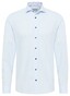 Eterna Original Shirt Plain Color Poplin Cotton Non-Iron Overhemd Sky Blue