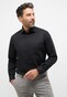 Eterna Original Shirt Plain Color Poplin Non-Iron Longer Sleeve Black