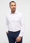 Eterna Original Shirt Poplin Cotton Non-Iron Uni Color Subtle Contrast White