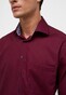 Eterna Original Shirt Poplin Non-Iron Cotton Classic Kent Overhemd Wijnrood