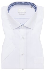 Eterna Original Shirt Poplin Non-Iron Short Sleeve Overhemd Wit