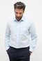 Eterna Original Shirt Poplin Plain Color Non-Iron Classic Kent Light Blue