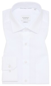 Eterna Original Shirt Poplin Plain Color Non-Iron Classic Kent Overhemd Wit