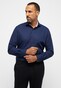 Eterna Original Shirt Pure Cotton Poplin Non-Iron Contrast Lining Overhemd Navy