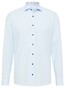 Eterna Original Shirt Pure Cotton Poplin Non-Iron Contrast Lining Overhemd Sky Blue