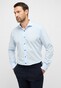 Eterna Original Shirt Pure Cotton Poplin Non-Iron Contrast Lining Overhemd Sky Blue