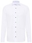 Eterna Original Shirt Pure Cotton Poplin Non-Iron Contrast Lining Overhemd Wit