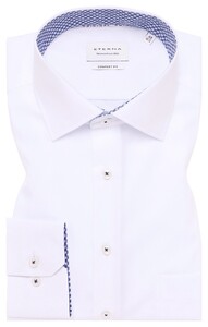 Eterna Original Shirt Uni Color Poplin Non-Iron Overhemd Wit