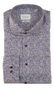 Eterna - Overhemd LSL MF - X17V - 4391 Shirt Blue-Brown