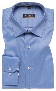 Eterna Performance Shirt Non-Iron Twill Stretch Blue