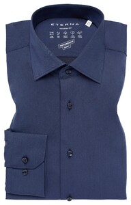 Eterna Performance Shirt Twill Stretch Gala Kent Collar Overhemd Navy