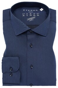 Eterna Performance Shirt Twill Stretch Non-Iron Overhemd Navy