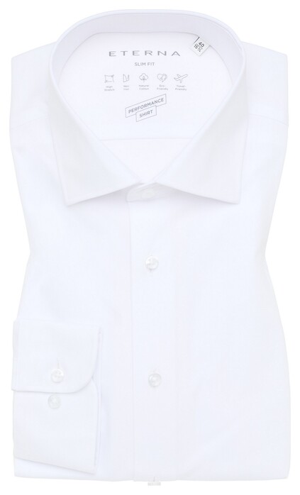 Eterna Performance Shirt Twill Stretch Non-Iron White