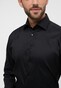 Eterna Performance Shirt Twill-Stretch Plain Color Easy Iron Black