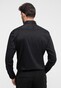 Eterna Performance Shirt Twill-Stretch Plain Color Easy Iron Black