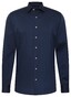 Eterna Performance Shirt Twill-Stretch Plain Color Easy Iron Navy