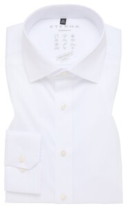 Eterna Performance Shirt Twill-Stretch Plain Color Easy Iron White