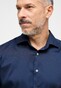 Eterna Performance Shirt Twill Stretch Plain Color Overhemd Navy