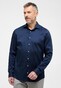 Eterna Performance Shirt Twill Stretch Plain Color Overhemd Navy