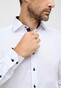 Eterna Pinpoint Oxford Cotton Non-Iron Classic Kent Longer Sleeve Shirt White