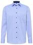 Eterna Pinpoint Oxford Cotton Non-Iron Classic Kent Overhemd Blauw