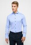 Eterna Pinpoint Oxford Cotton Non-Iron Overhemd Blauw