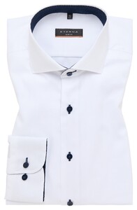Eterna Pinpoint Oxford Cotton Non-Iron Overhemd Wit