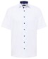 Eterna Pinpoint Oxford Short Sleeve Cotton Non-Iron Overhemd Wit