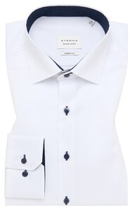 Eterna Plain Pinpoint Oxford Non-Iron Classic Kent Shirt White