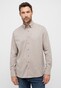 Eterna Premium 1863 Easy-Iron Flanel Check Shirt Taupe