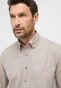 Eterna Premium 1863 Easy-Iron Flanel Check Shirt Taupe