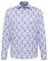 Eterna Premium 1863 Fantasy Pattern Twill Easy-Iron Shark Collar Shirt Royal Blue