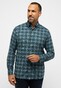 Eterna Premium 1863 Flanel Check Classic Button-Down Easy-Iron Overhemd Jade