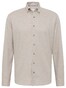 Eterna Premium 1863 Flanel Classic Button-Down Easy-Iron Overhemd Taupe