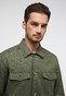 Eterna Premium 1863 Flanel Super Soft Plain Color Overshirt Groen