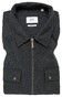 Eterna Premium 1863 Flannel Zipper Check Double Breast Pocket Overshirt Black