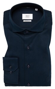 Eterna Premium 1863 Jersey Mercerized Cotton Non-Iron Luxury Softness Shirt Navy