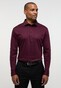 Eterna Premium 1863 Jersey Non-Iron Super Soft Long Sleeve Poloshirt Burgundy