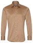 Eterna Premium 1863 Luxury Gentle Shirt Plain Color Non-Iron Cotton Overhemd Beige