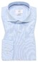 Eterna Premium 1863 Luxury Striped Two-Ply Cotton Twill Overhemd Licht Blauw