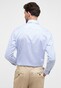 Eterna Premium 1863 Luxury Striped Two-Ply Cotton Twill Shirt Light Blue