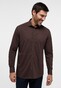 Eterna Premium 1863 Luxury Super Soft Jersey Cotton Wool Blend Shirt Brown