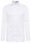 Eterna Premium 1863 Luxury Two-Ply Cotton Subtle Stripe Contrast Shirt White