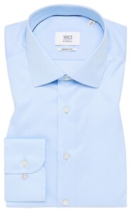 Eterna Premium 1863 Luxury Two-Ply Twill Overhemd Licht Blauw