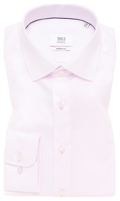 Eterna Premium 1863 Luxury Two-Ply Twill Shirt Rosa