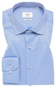 Eterna Premium 1863 Non-Iron Luxury Two-Ply Twill Overhemd Midden Blauw