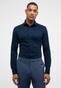 Eterna Premium 1863 Soft Jersey Plain Color Mercerized Cotton Non-Iron Overhemd Navy